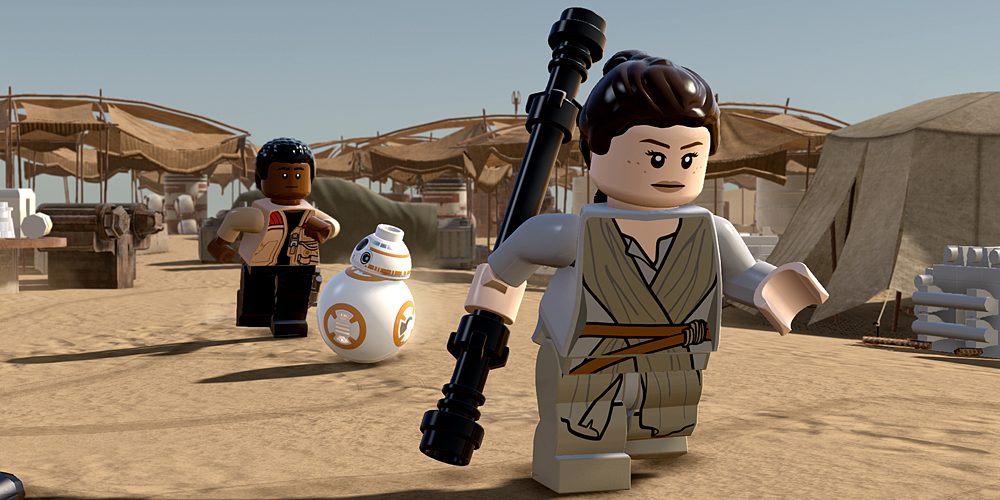 Finn, BB-8, and Rey, Image: WB Games