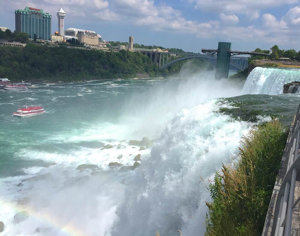 Close enough to touch Niagara Falls