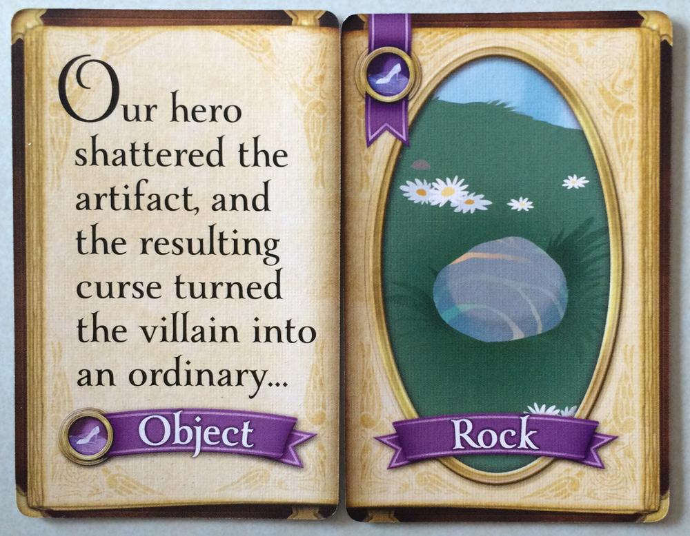 A Narration Card plus a Story Card form the look of an open book. Photo: Jenny Bristol