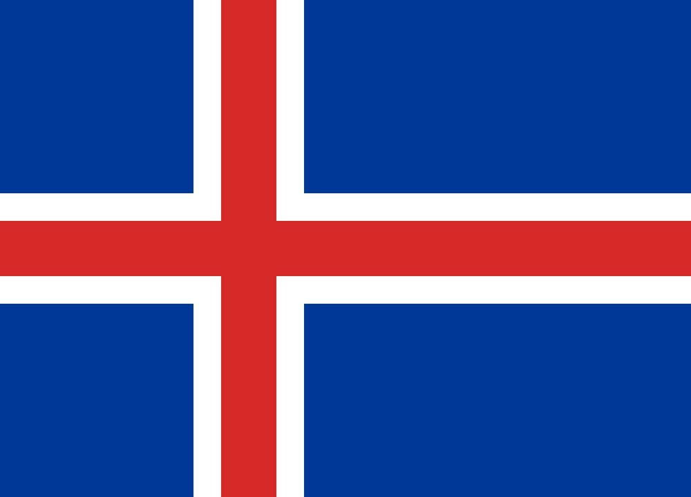 The Iceland flag. Image: Public Domain