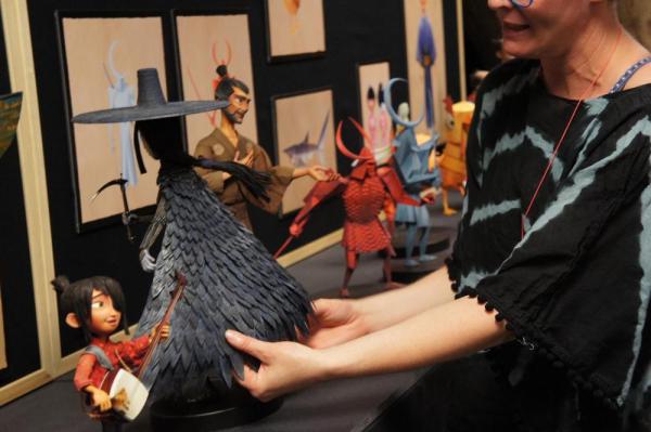 Georgina Hayns demonstrates the final cape