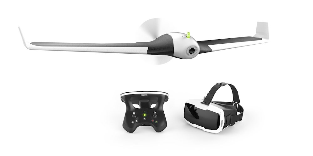 Parrot Disco Fixed-Wing Drone, the Skycontroller 2 and the new Parrot Cockpitglasses 2