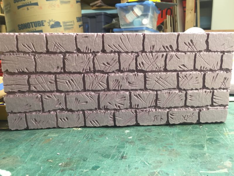 Carved polystyrene