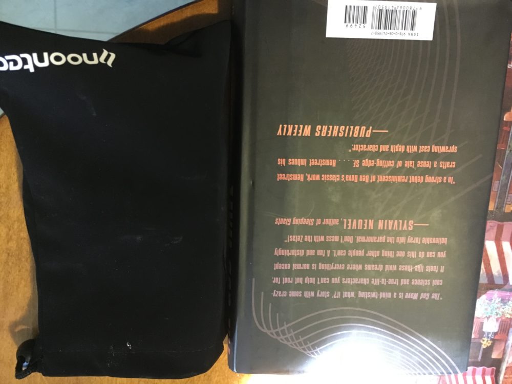 They fold into a bag about the size of a hardcover. photo by Corrina Lawson