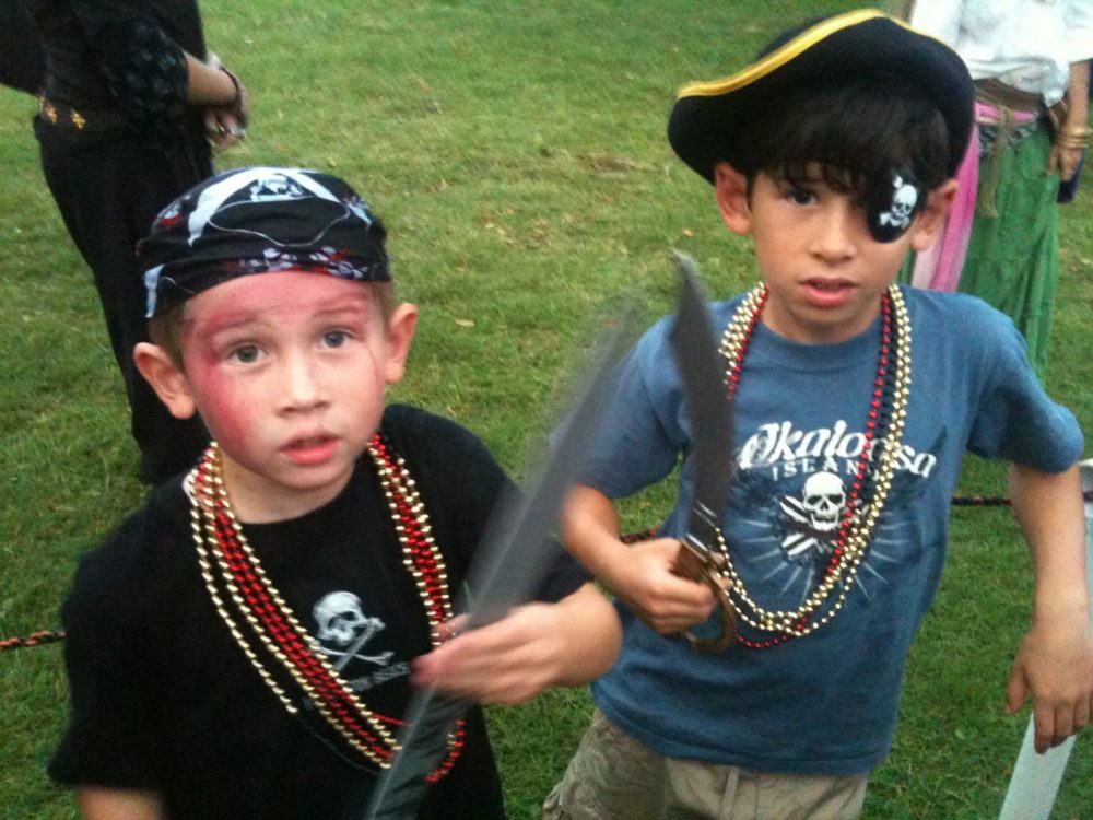 Lads transformed t' pirates! Yaaaaaar!!! Photo: Patricia Vollmer