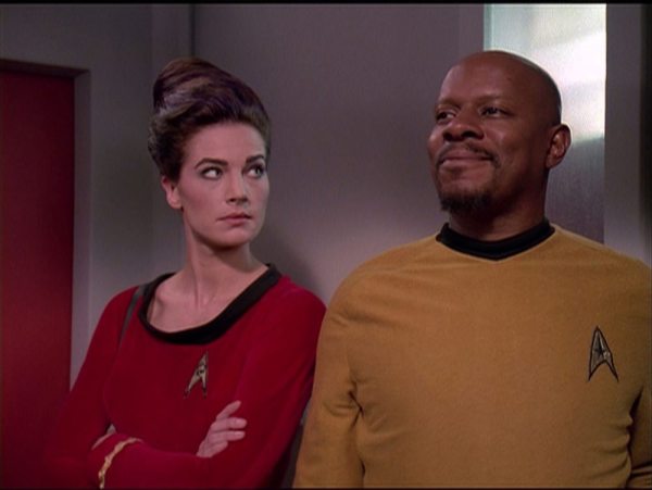 screen cap from DS9: Trials and Tribble-ations
