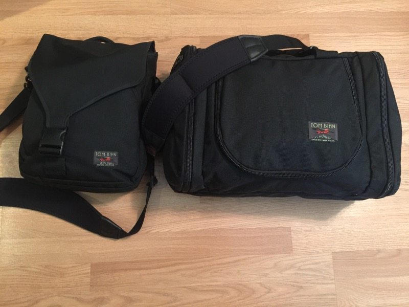 Option 1: Take the Aeronaut 30 along with my Ristretto Messenger bag (Photo by Skip Owens)