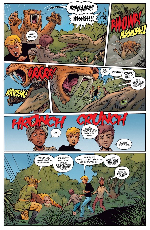 page from Future Quest #6, copyright DC Comics