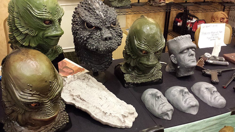 Models, masks, and more filled Monsterama's vendor halls.