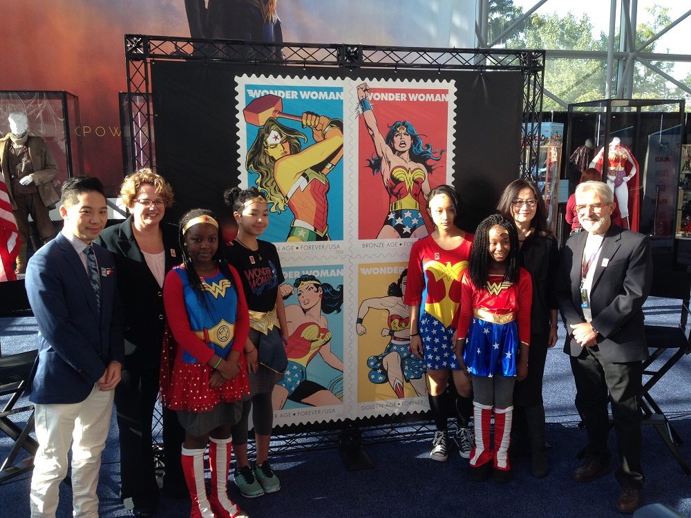 Wonder Woman stamp ceremony