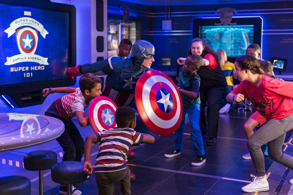 Captain America does Captain America things, like only Captain America can. (Matt Stroshane, photographer)
