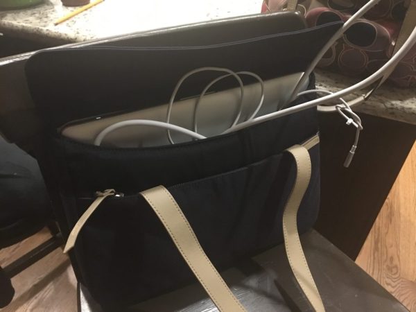 Want to carry your MacBook power cord along with your MacBook in the Grace sleeve? It won't be easy... Image credit: Patricia Vollmer