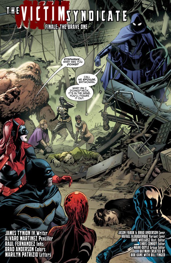 Stephanie Brown, spoiling things again. Image via DC Comics