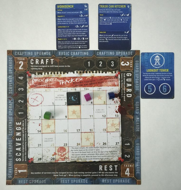 The action board from Zpocalypse 2.