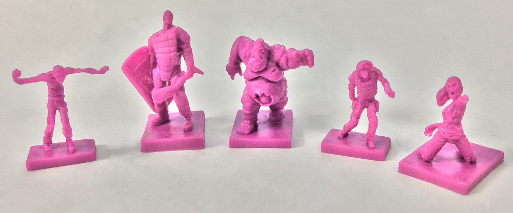 The five mutated zombies (mutates) from Zpocalypse 2.