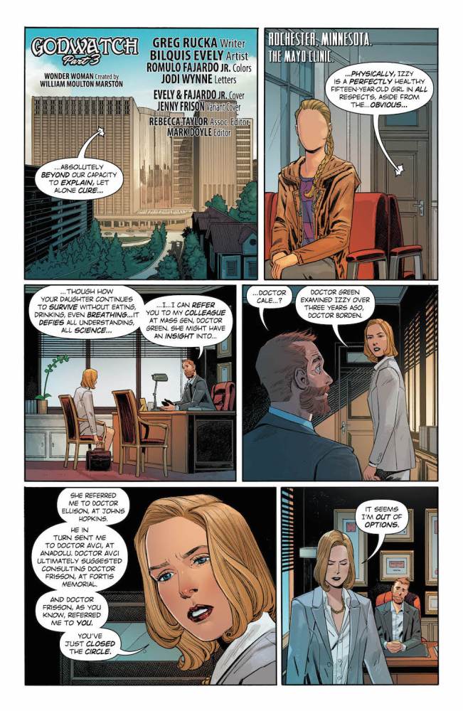 Veronica Cale and her daughter in Wonder Woman #20