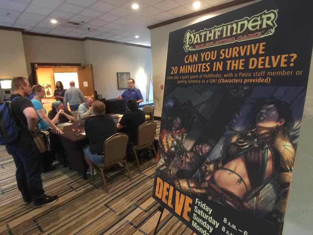 Sign introducing folks to the delve.