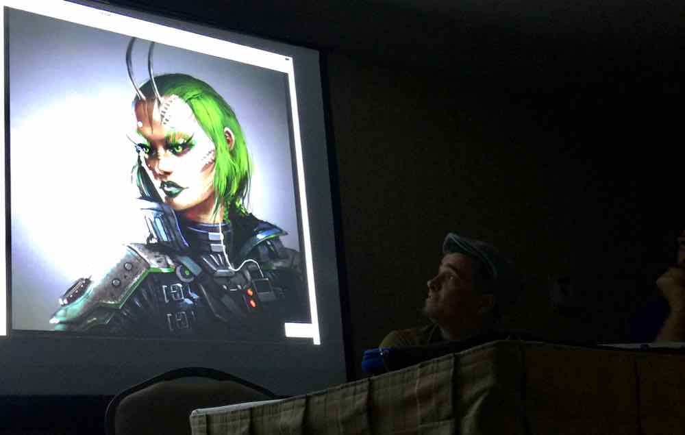 Remko Troost discussing his art