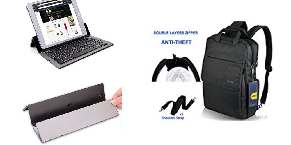 Geek Daily Deals blueooth keyboard laptop backpack