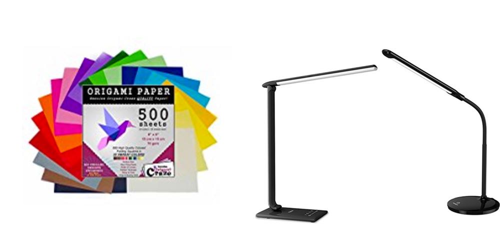 Geek Daily Deals origami paper LED desk lamps