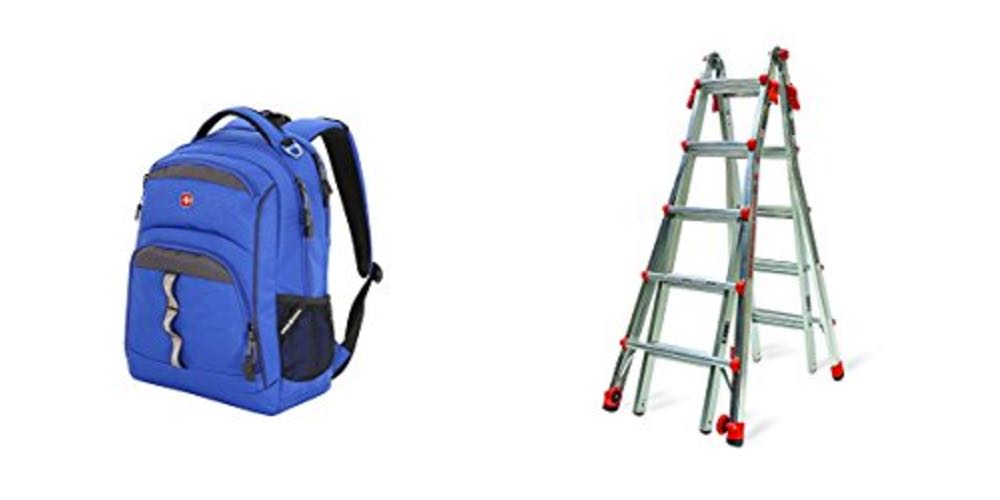 Geek Daily Deals 081017 backpacks ladders