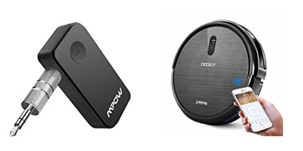 geek daily deals bluetooth audio receiver robot vacuum