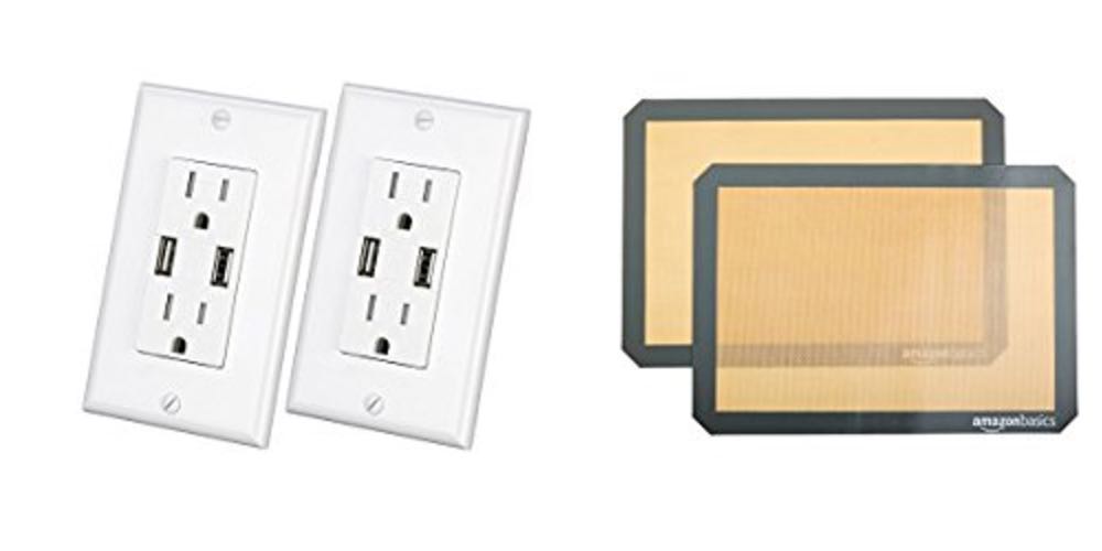 Geek Daily Deals 082817 power outlets USB charging silicone baking mats