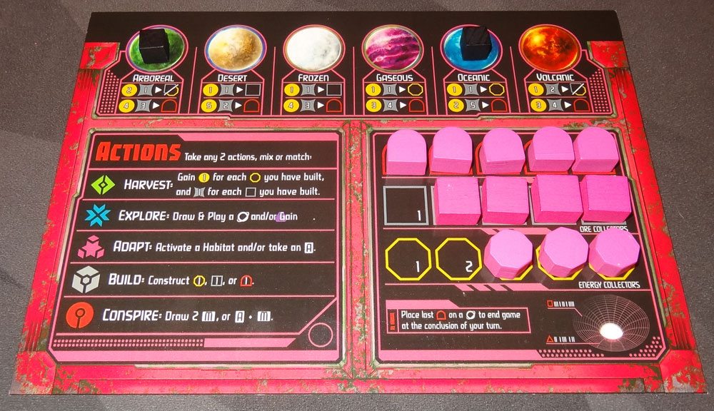 Horizons player board