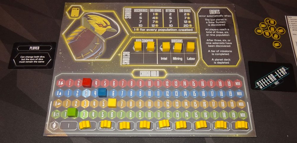 Stellar Leap player board