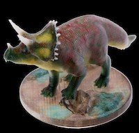 This dinosaur was created using the da Vinci Color 3D printer.