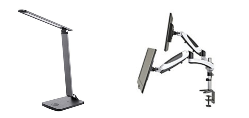 Geek Daily Deals 102417 led desk lamp dual monitor mount