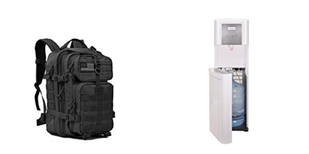 Geek Daily Deals 102617 tactical backpack water cooler