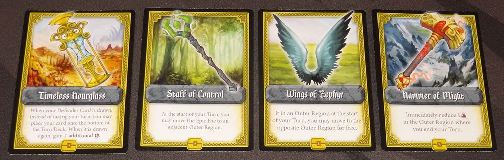 Tiny Epic Defenders artifacts