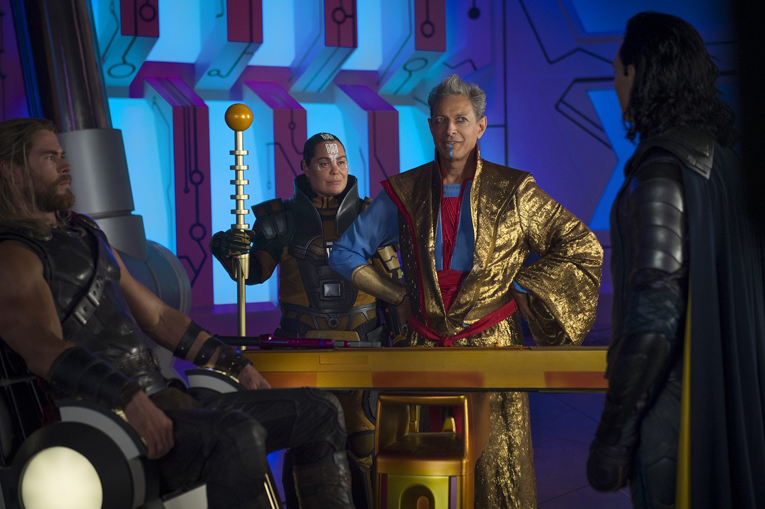 Jeff Goldblum as Grandmaster in 'Thor: Ragnarok'.