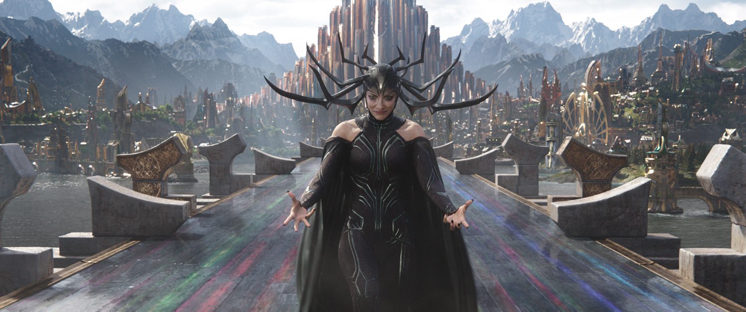 Hela (Cate Blanchett) invades Asgard in 'Thor: Ragnarok'