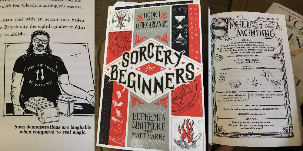 Images of book cover and illustrations