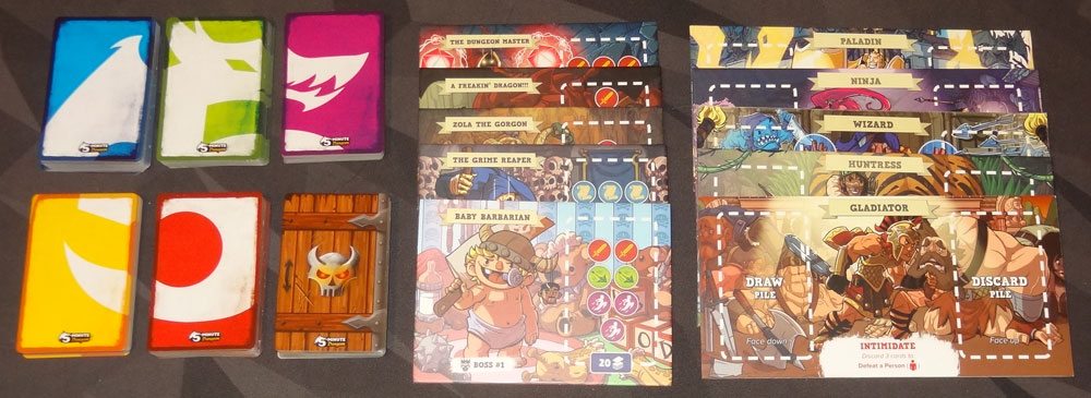 5-Minute Dungeon components