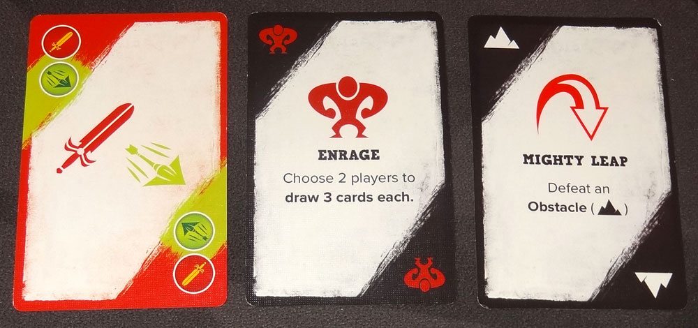 5-Minute Dungeon red hero cards