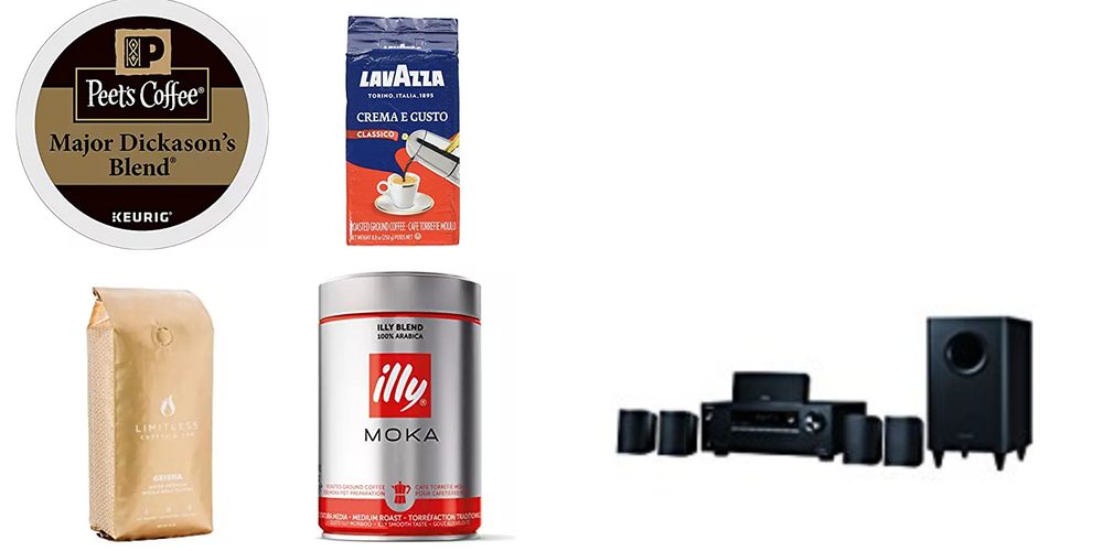 Geek Daily Deals 110217 coffee onkyo surround sound