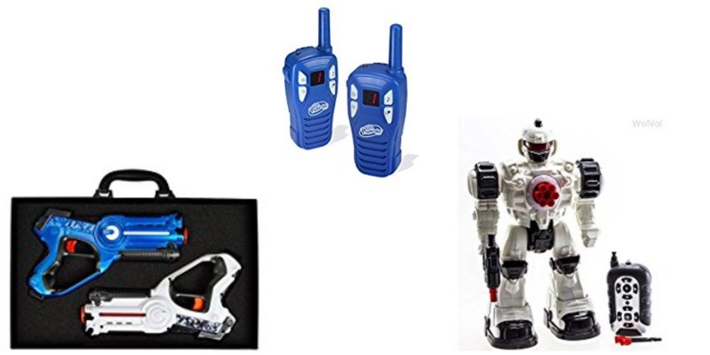 Geek Daily Deals 121917 laser tag walkee talkies RC robot