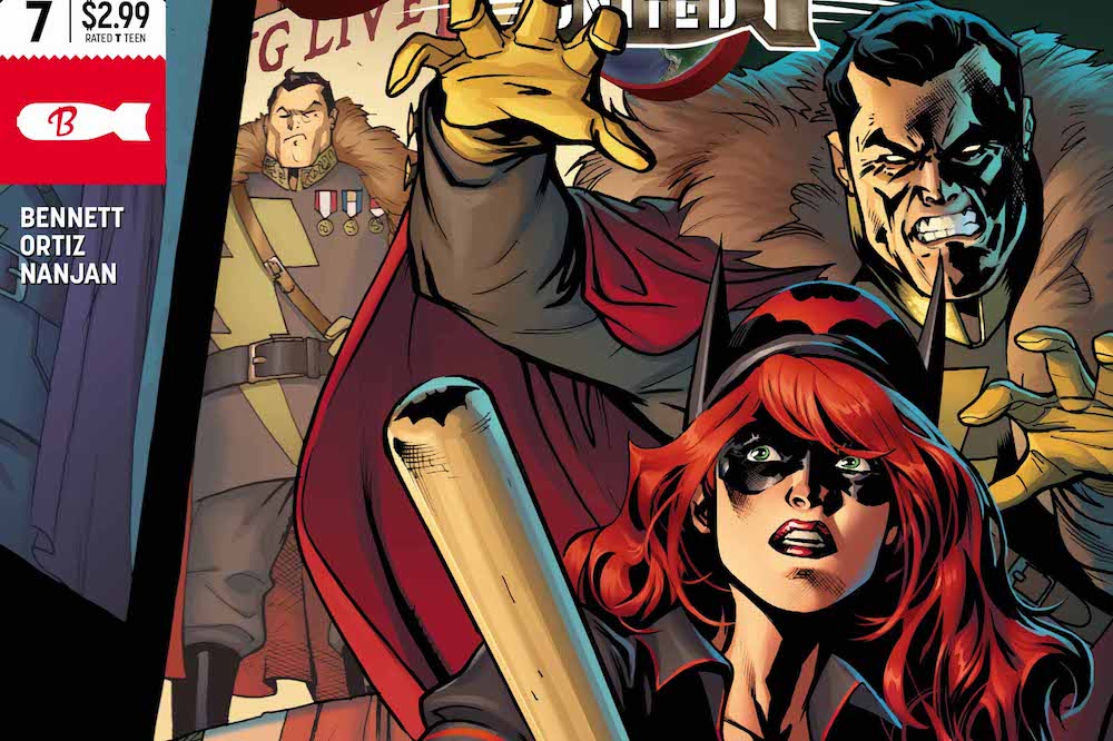 Batwoman as freedom fighter in WW II Spain, part of the Bombshells comic