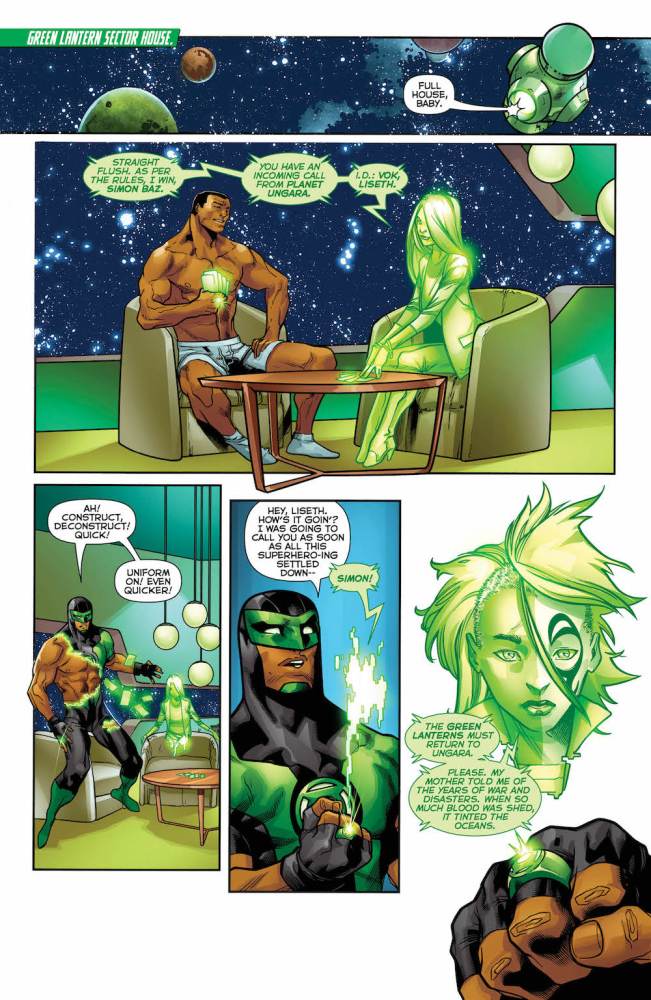 Green Lanterns #37, page 1, Simon Baz
