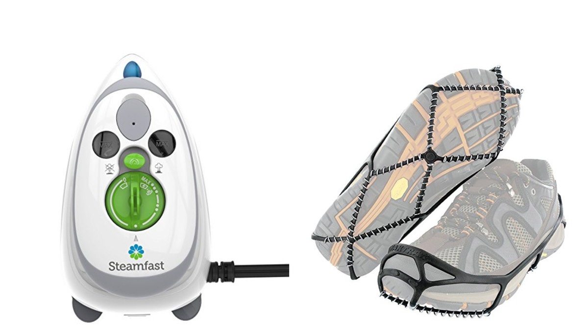 Geek Daily Deals 011618 travel iron ice cleats