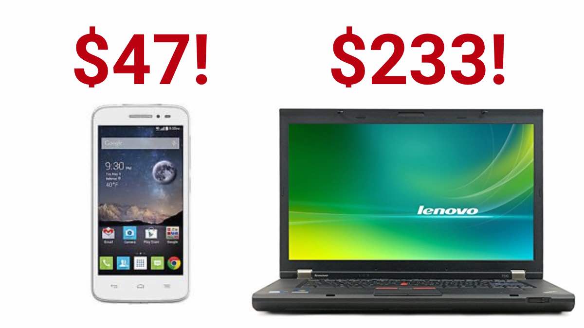 Geek Daily Deals 012318 android mobile phone lenovo laptop