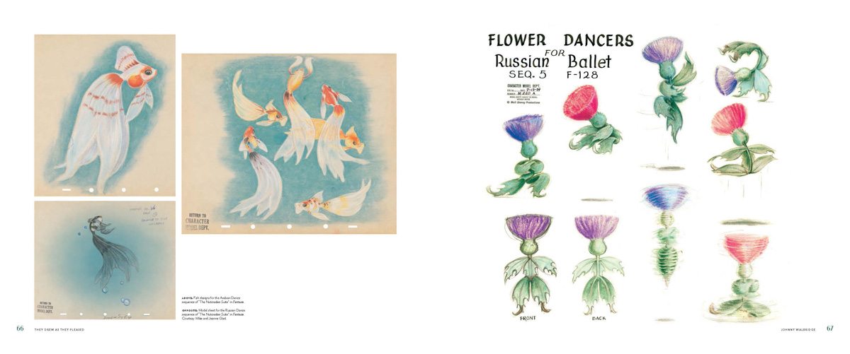 Sample spread from The Hidden Art of Disney's Late Golden Age
