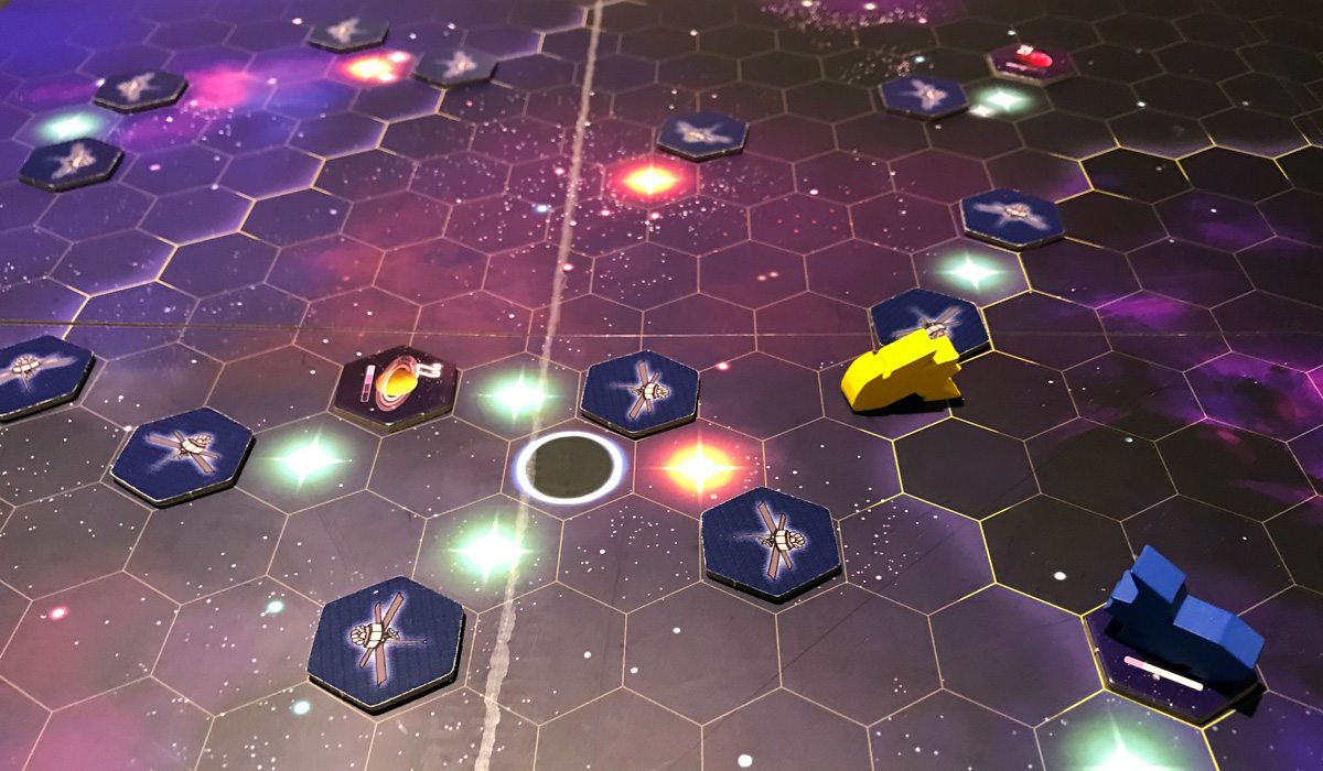 Kepler 3042 starship on game board