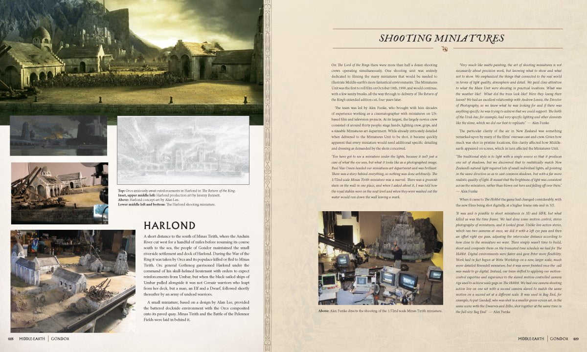 Middle-Earth sample spread: Shooting Miniatures