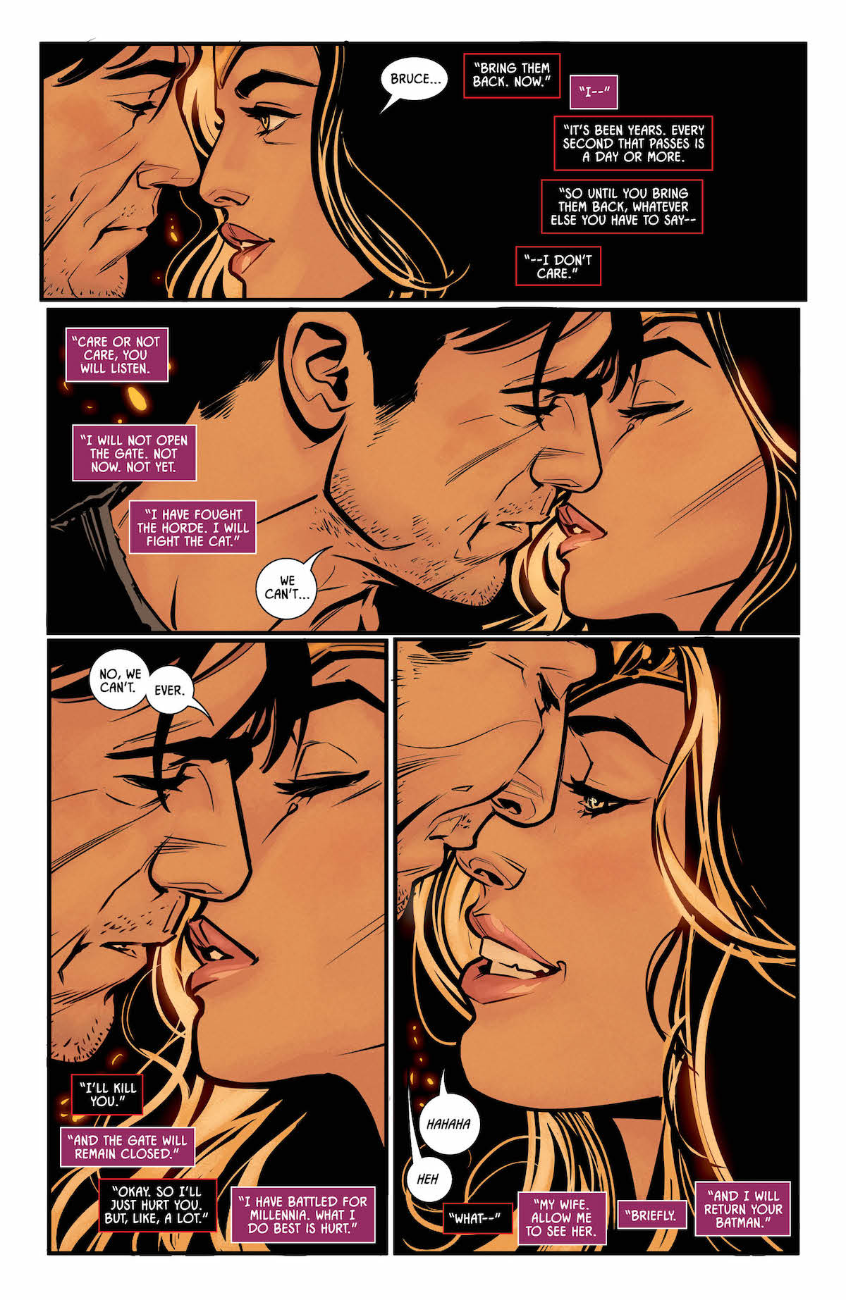 Batman #40 page 4 Wonder Woman and Bruce