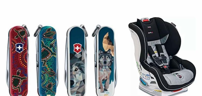 Geek Daily Deals 022818 swiss army knives baby car seats