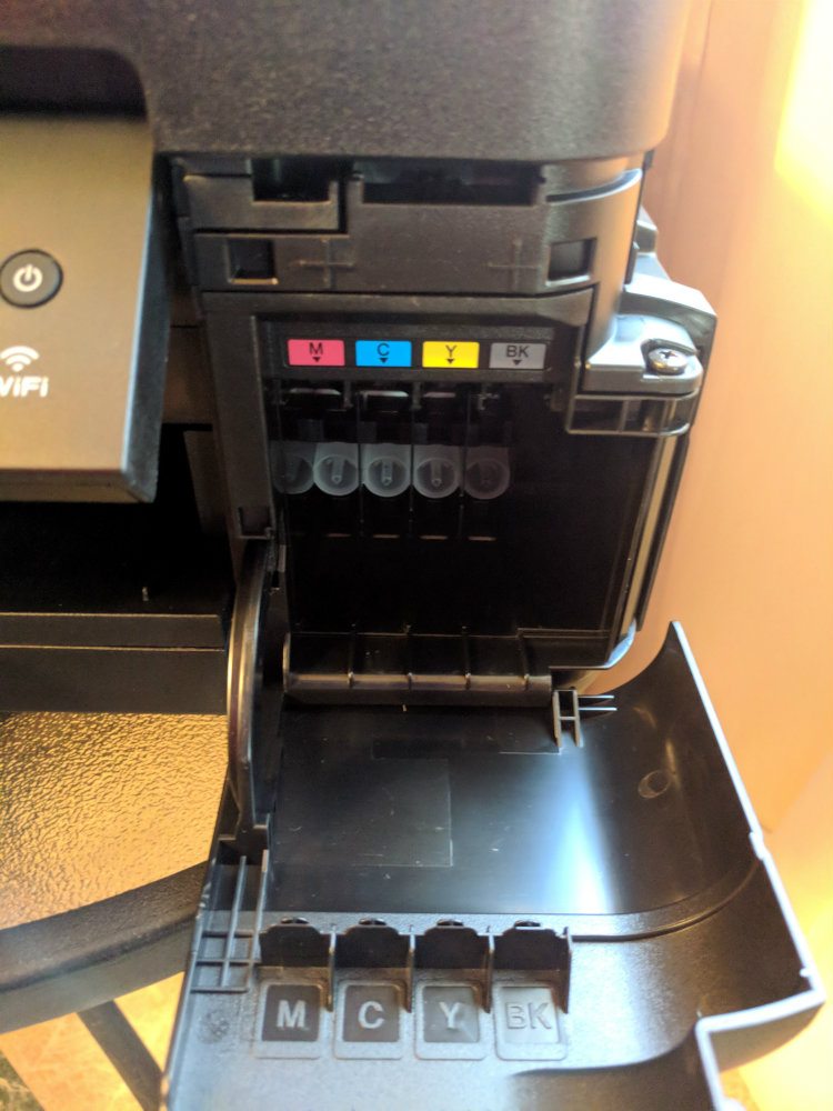 Installing ink cartridges, part 1